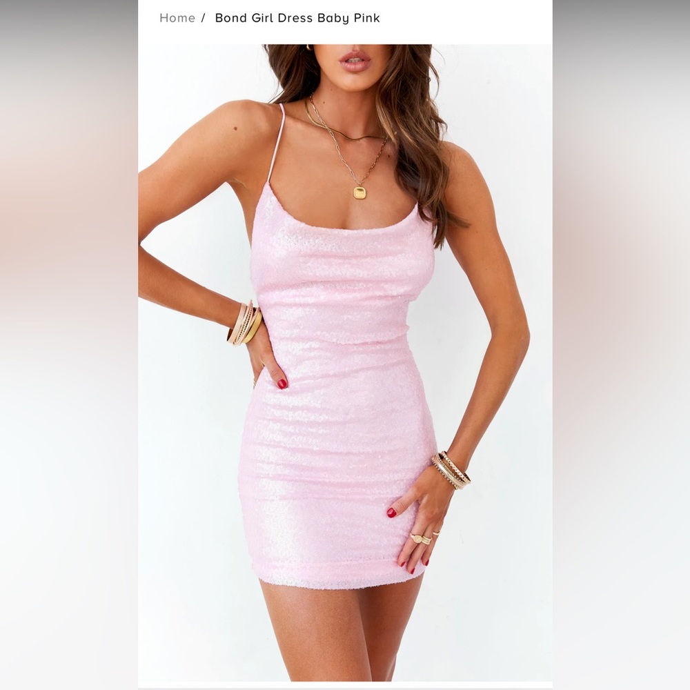 Hello Molly Bond Girl dress baby pink